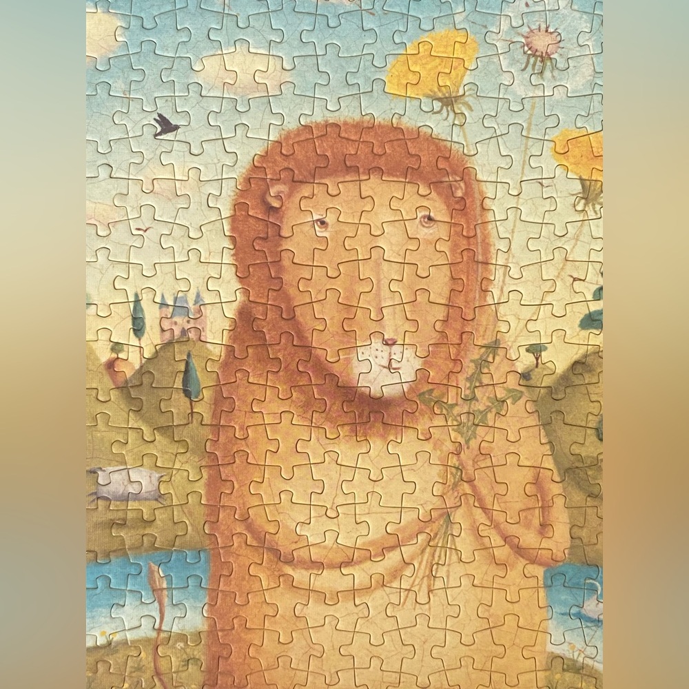 Mideer Mini Jigsaw Puzzle - Lion Animal Puzzle - Snack Size Jigsaw - Travel